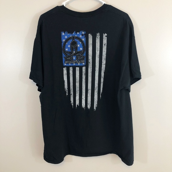 Gildan Other - 🔴 Men's Black Graphic Tee Shirt with Flag XL